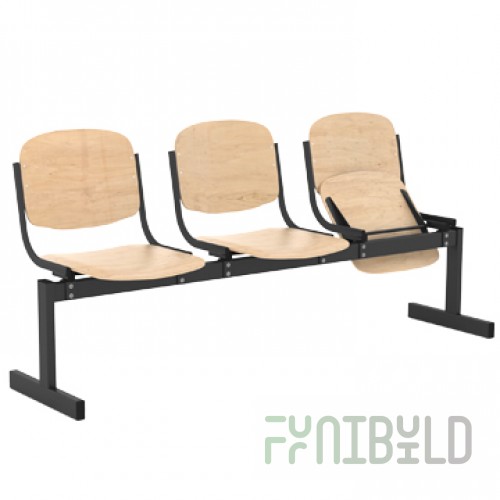 3-seater folding chair block art.253O