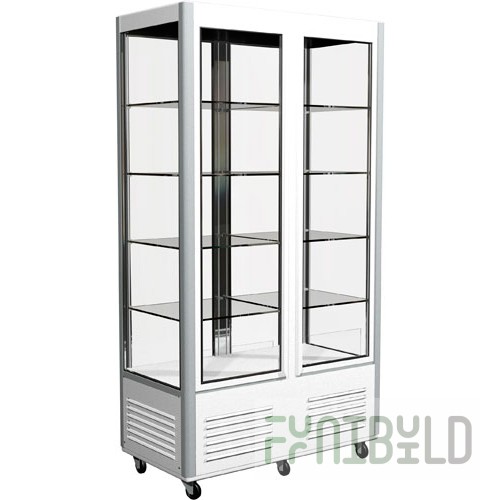Medium-temperature air-conditioning cabinet 1100x600x1950mm, Carboma R800C, 0...+7C, 8 shelves