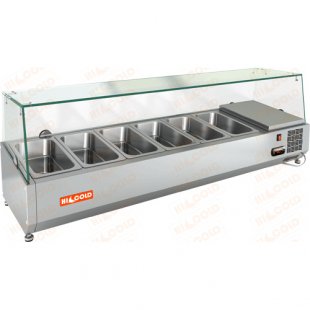 Showcase HICOLD VRTG 1390 (1390x358x148mm, 0.28 kW, 220V,+2...+7 °C)