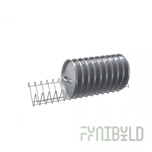 Shelf kit for cabinet covers ШЗДП-4-1200-02-1 (1106х237х120 in, AISI304 rod, for 30 covers)