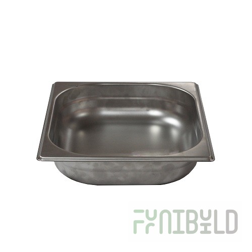 Gastronorm container without lid stainless steel GN-1/2 depth 65, 3.3 l. (325x265x65 in.), in pack 10/20 pcs.
