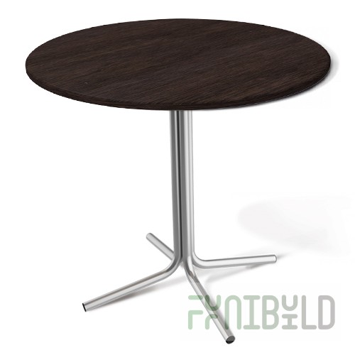 Dining table T7 (wenge/chrome lacquer) 800x800x755 in, tabletop thickness 25 in