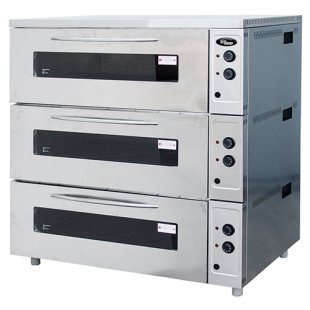 Electric oven cabinet ШЖЭ/3 (3 solid sections (non-detachable) with steam humidification, 1230х930х1260 in, 16.5 kW, 380 V) (h/m)