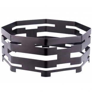 Octagonal buffet base 400x150mm, black, art. 00420