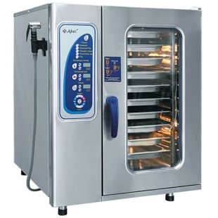 Convection steamer without gastronomic container on 10 levels PKA 10-1/1PM2-01 (stainless steel, steam generator, 10GN 1/1, 3-channel probe)