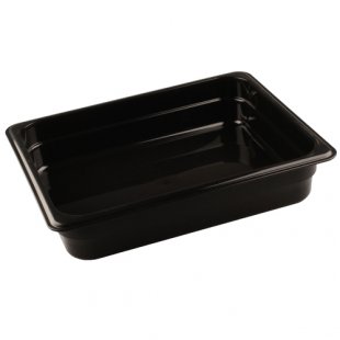 Gastronorm container without lid p/p GN 1/2, H-65, 325x265x65mm, (plastic, black), in pack. 14 pcs. 422107413