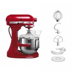 Planetary mixer prof. KitchenAid 5KPM5EER (420x350x275 in, capacity 4.8 l, 0.32 kW, 220 V)