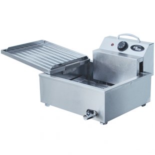 Electric deep fryer (for chebureki) F2FRE (1 gastronorm container for 6 l.) (440x525x310 in, 220 V, 2.6 kW, weight 10 kg)