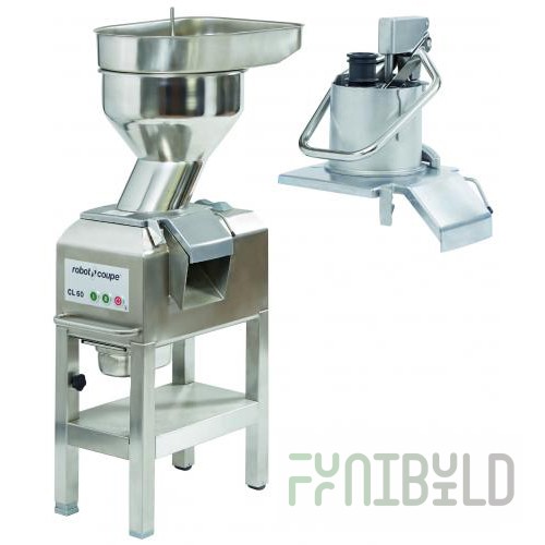Vegetable cutter ROBOT COUPE CL60 two bunkers (600x720x1225 in, 1.5 kW, 380 V)