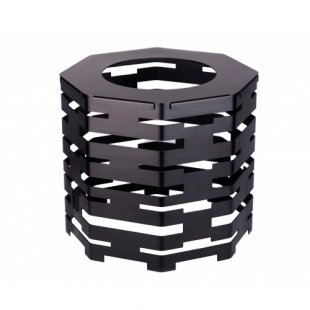Octagonal buffet base with adapter for tureen 400x335mm, black, art. 00542