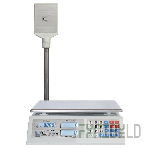 Trade scales with stand Fort T-T 870B TRADE 15 kg (335x115x390 in, platform 230x330 in)