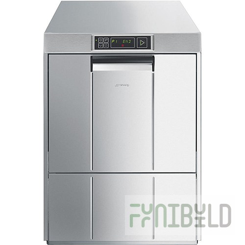 Front-loading dishwasher SMEG EASYLINE UD511D (600x600x820mm, 500x500 touchscreen, electronic control, with detergent dispenser and rinse pump, 3.4/5.2 kW, 220V/380V)