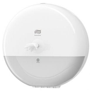 Toilet paper dispenser white Tork SmartOne art. 680000, in pack. 1 pc.