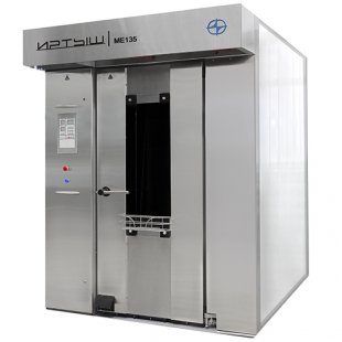 Rotary oven IRTYSH PVT - 2Df1 (2650x1620x2480mm; 51 kW; for baking trays 600x800mm; stainless steel body)