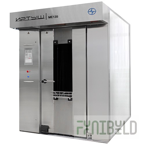Rotary oven IRTYSH PVT - 2Df1 (2650x1620x2480mm; 51 kW; for baking trays 600x800mm; stainless steel body)
