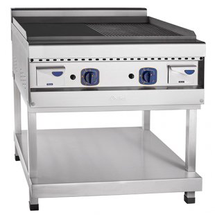 Gas contact processing device GAKO-90P stainless steel (840x900x950) frying surface, tabletop 700 series