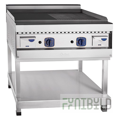 Gas contact processing device GAKO-90P stainless steel (840x900x950) frying surface, tabletop 700 series