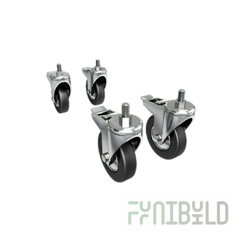 Set of wheels LTO-WH4M 4 pcs. (with brake) 120x120x120 in for ovens and cabinets of the ISTOMA series