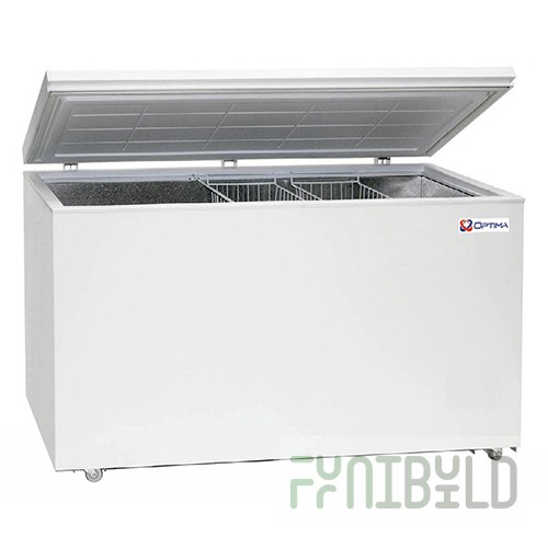 Chest freezer OPTIMA 550 B (1500x814x690mm, 2 baskets, -18°...-24°, with a blind lid)