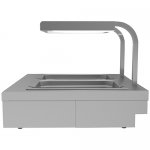 Tabletop bain-marie for French fries Gastrolux NMF-2GN/E (735x730x550 in, 1.6 kW, 220V, AISI 430)