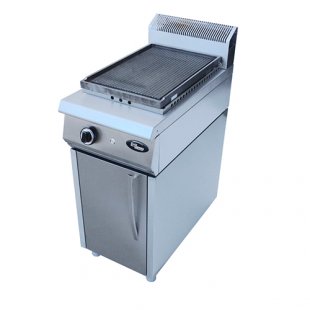 Gas frying surface F1PZHG/800/50066 (closed stand) (420x800x1050mm, 9 kW, corrugated)