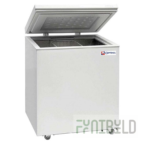 Chest freezer OPTIMA 250 B (760x814x690mm, 1 basket, -18°...-24°, with a blind lid)