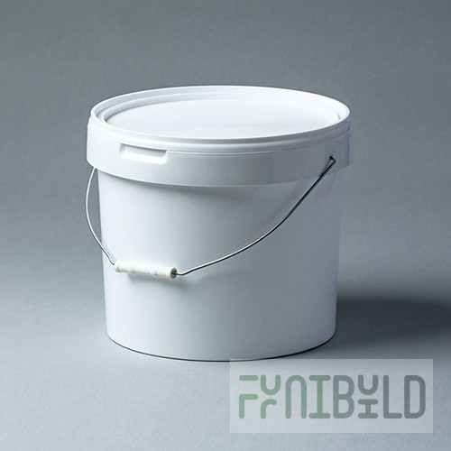 Round bucket 18 l. white, lock D=327 in
