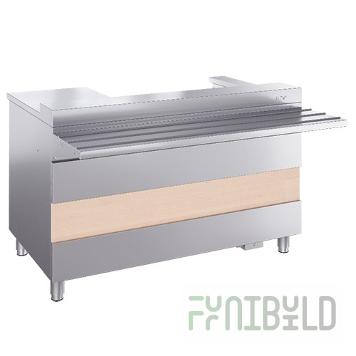 Cash desk with armrest KSP-1200-02 (1200x700 (1015*) x880±20mm, 1 220V socket)