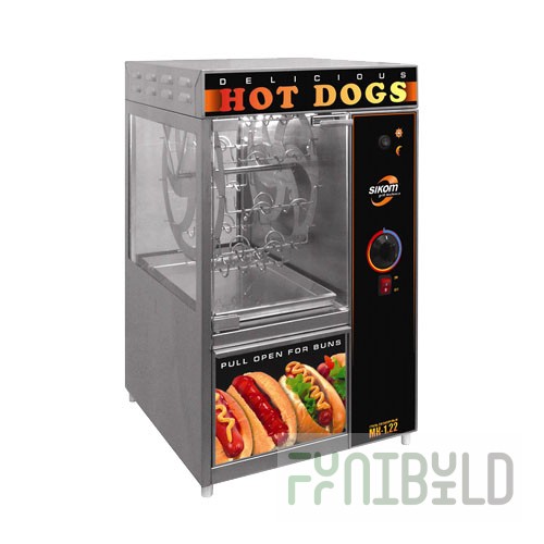 Carousel sausage grill “Hot Dog” MK-1.22 (375x400x610mm, number of hot dogs 22 pcs., 220V, 1.4 kW, weight 19.5 kg)