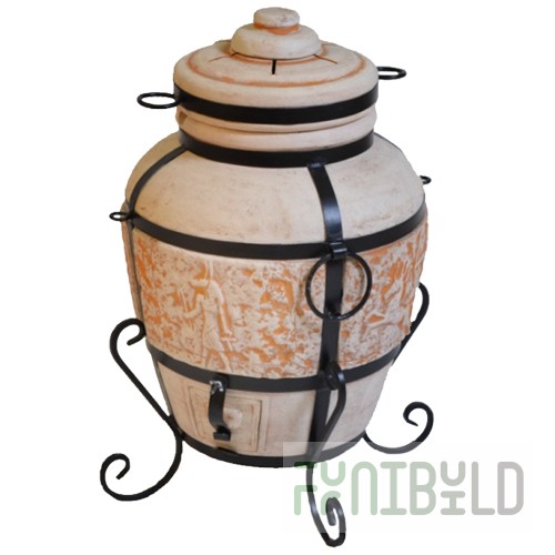Medium tandoor, "Cairo" series (830x550mm, 6 skewers 450mm long, 56-60kg)