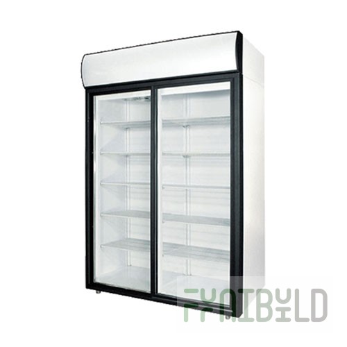 Medium-temperature cabinet V=1000 l, DM110Sd-S (SHX-1.0 compartment) (glass sliding doors) +1...+10