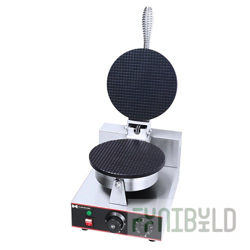 Waffle iron HURAKAN HKN-GES4M (250x360x270mm, round cast iron, hot surface, 1kW, 220V)