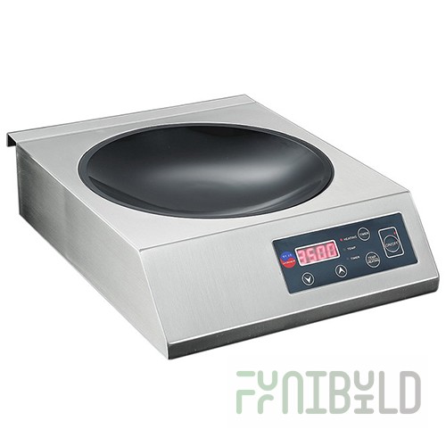 Induction wok cooker INDOKOR IN3500 WOK (340x445x115mm, 3.5 kW, 220, stainless steel)