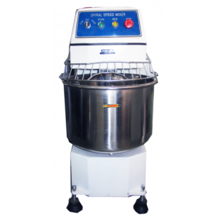 Dough mixing machine HS30BS complete with 1 stainless steel bowl, 2 shaft speeds (750x430x900 in, 30 l, 200 kg/h, 380 V, 1.5 kW, 121/185 rpm, 100 kg)