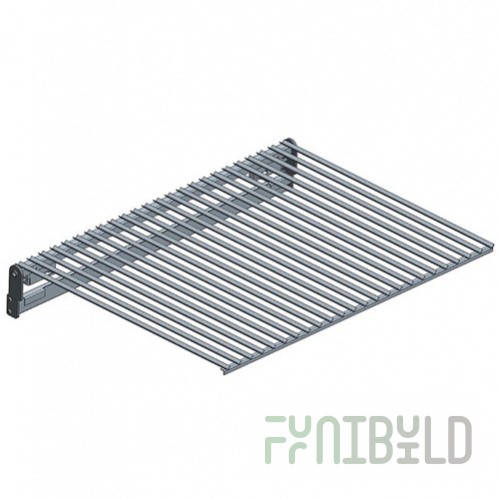 Inclined frying grate with grease collector for VEGA