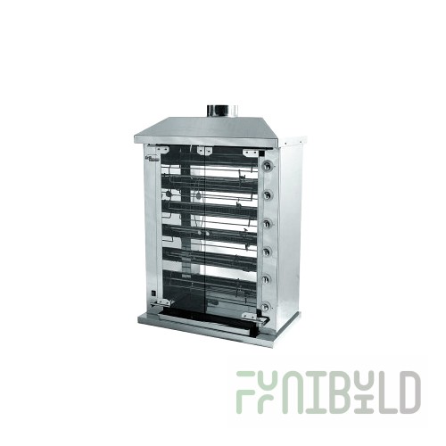 Gas spit grill F6U1G (950x430x1290 in, 220V, 21kW, weight 112kg)