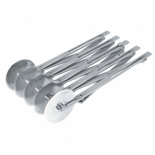 Roller dough knife, sliding, 7 blades, 75 cm, stainless steel