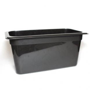 Gastronorm container without lid p/p GN 1/3, H-150, 325x176x150mm, (plastic, black), in pack. 12/4 pcs. 422101213