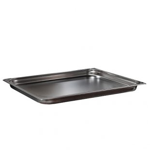 Gastronorm container without lid stainless steel GN-2/1 depth 40, 10 l. (650x530x40 in.), in pack 3/6 pcs.