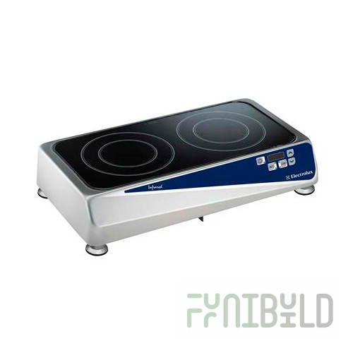 Infrared cooker 2-x conf. without oven. tabletop. ELECTROLUX DIC2/602077 (600x325x135mm, 3.6 kW, 220 V)