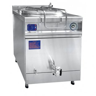 Food boiler KPEM-200/9 T (200 l, 100°C, drain tap, steam jacket, 900 Series) 841x1018x1182 in