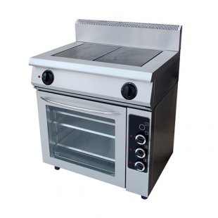Electric stove with 2 burners and oven F2PDE/600 (800x600x1050 in, 10.5 kW, 220/380 V)