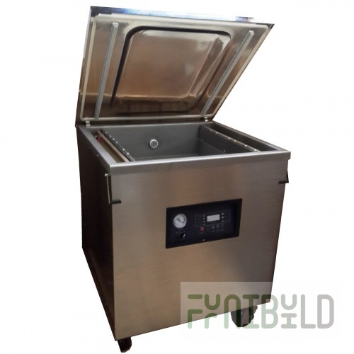 Floor vacuum packer DZ-600/S (740x770x970 in, 220/380 V, 1.8 kW, stainless steel)