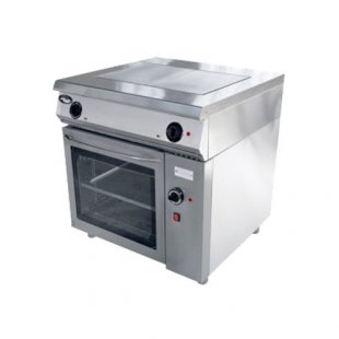 Electric stove with 2 burners and oven F2ZhTLPDE (800x800x900 in, 10.5 kW, 380V)