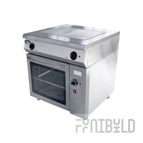 Electric stove with 2 burners and oven F2ZhTLPDE (800x800x900 in, 10.5 kW, 380V)