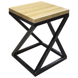 Stool Loft, spiral 340x340x460mm, seat Beech