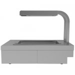 Tabletop bain-marie for French fries Gastrolux NMF-1GN/S (400x730x550 in, 0.8 kW, 220V, AISI 304)