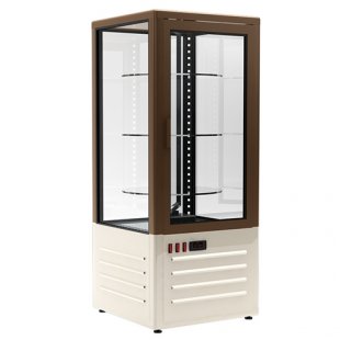 Medium-temperature confectionery cabinet D4 VM 120-2 (R120Cvr beige-brown), 480x460x1100 3 shelves 375, t=+6+12