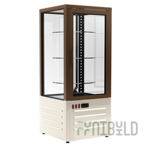 Medium-temperature confectionery cabinet D4 VM 120-2 (R120Cvr beige-brown), 480x460x1100 3 shelves 375, t=+6+12