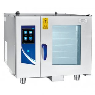 Convection steamer without gastronorm, 6 levels GN 1/1, PKA6-1/1PP2 (steam generator, 840x800x775, 120 installed programs and 360 additional, automatic washing, all stainless steel, LCD screen, touch control, firmware via USB)